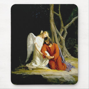 Tapis De Souris Gethsemane par Karl Heinrich Bloch 1805