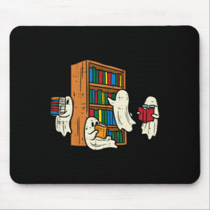 Tapis De Souris Ghosts Lecture Livres Enseignant Halloween Bibliot