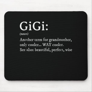 Tapis De Souris Gigi Définition T Femmes Gigi Cadeau Grand-mère 