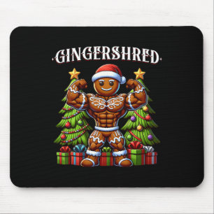 Tapis De Souris Gingersher Funny Gingerbread Homme Gym Bodybuildin