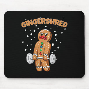 Tapis De Souris Gingersher Funny Gingerbread Homme Gym Bodybuildin