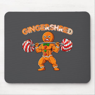 Tapis De Souris Gingershred Drôle Homme Pain d'épice Gym Musculati