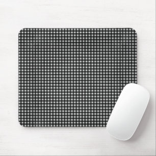 Tapis De Souris Gingham noir et blanc