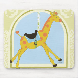 Tapis De Souris Girafe avant juin Bruyère Vess de carrousel