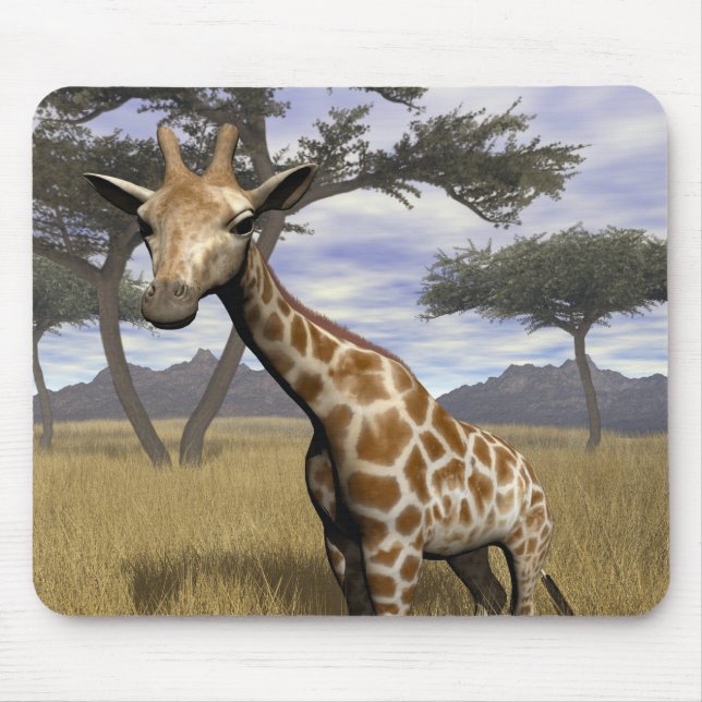 Tapis De Souris Girafe Mousepad (Devant)