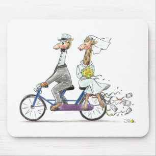 Tapis De Souris Girafes de mariage