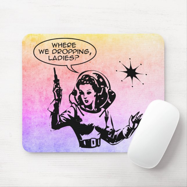 Tapis De Souris Girl Gamer Grunge (Avec souris)