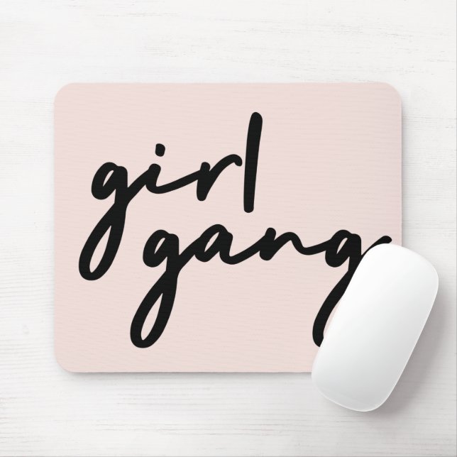 Tapis De Souris Girl Gang | Le Féminisme Moderne Puissance Fille R (Avec souris)