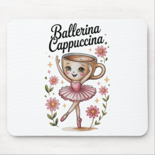 Tapis De Souris Girls Kids Mème Italien Brainrot Ballerina Cappucc