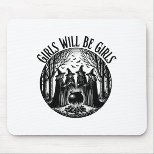 Tapis De Souris Girls Sera Filles Sorcière Witchy Saison Éffrayant