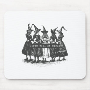 Tapis De Souris Girls Sera Filles Sorcière Witchy Saison Éffrayant