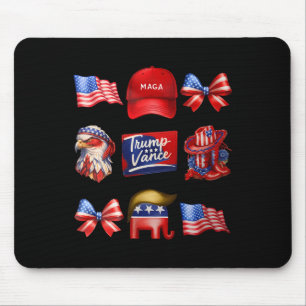 Tapis De Souris Girly Coquette Trump Vance 2024 Trump Girl Republi