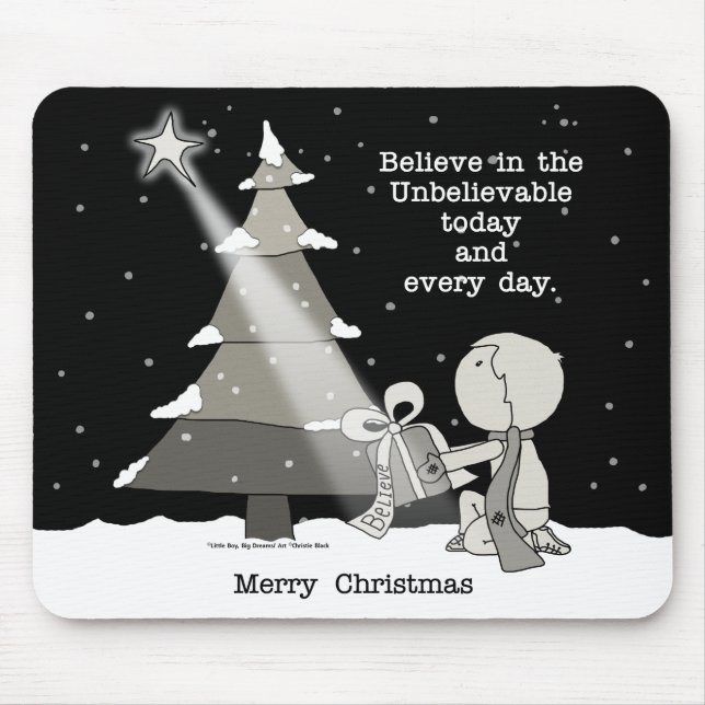 Tapis De Souris Giver cadeau-Joyeux Noël (Devant)