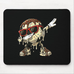 Tapis De Souris Glace à la crème de football cool Dab Dance Drôle