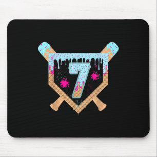 Tapis De Souris Glace Baseball Drip qui dégouline 7 Ans 7ème Bi