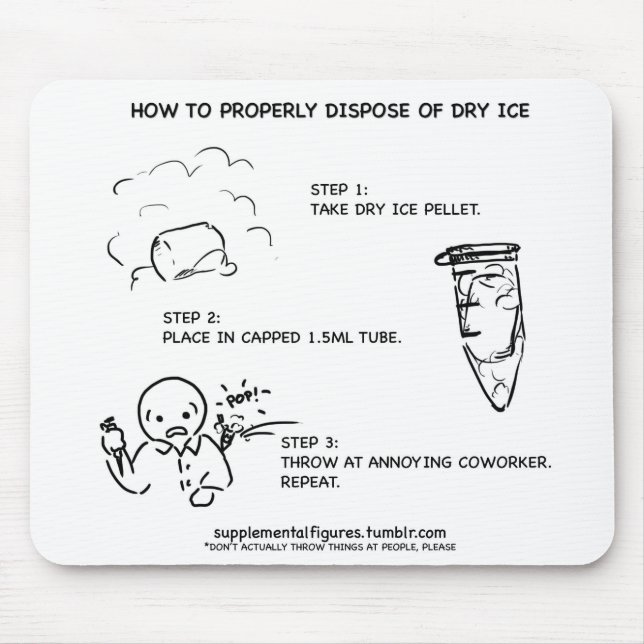 Tapis De Souris Glace carbonique Mousepad (Devant)