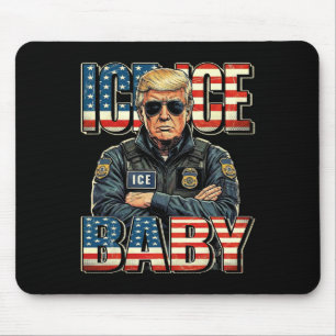 Tapis De Souris Glace Glace Par Trump Drôle Trump Meme 2026 Rétro