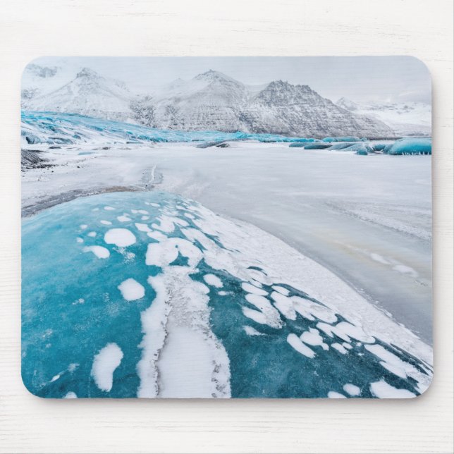 Tapis De Souris Glacier gelé, Islande (Devant)
