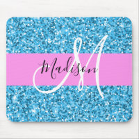 Glam Sky Blue Parties scintillant rose étincelles