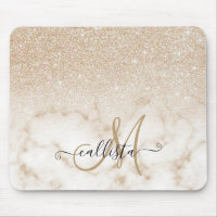 Glamorous Gold White Glitter ombre