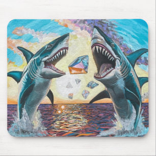 Tapis De Souris Glamour Chomp-Shark Dressage pour les gemmes brill