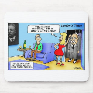 Tapis De Souris Glisse dans un Teddy..Roosevelt Cadeaux Drôles Mug