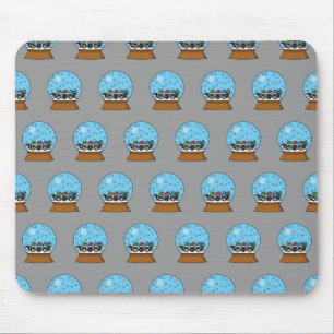Tapis De Souris Globe des neiges avec trois Chouettes Gnomes