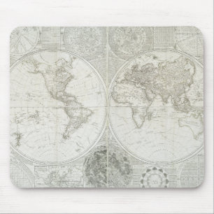 Tapis De Souris Globe Terraqueous par Samuel Dunn 1787