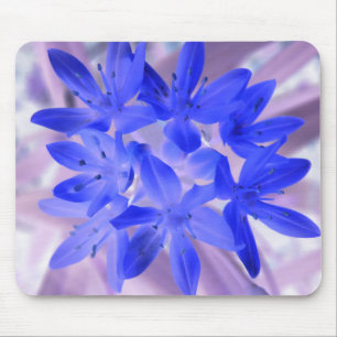 Tapis De Souris Gloire De La Neige Chocking Mousepad Bleu