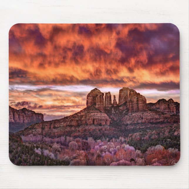 Tapis De Souris Gloire du matin rose (Devant)