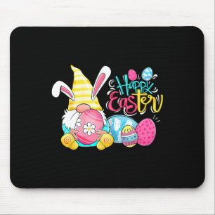 Tapis De Souris Gnome Chasse aux oeufs de Pâques Gnomes Bunny Joye