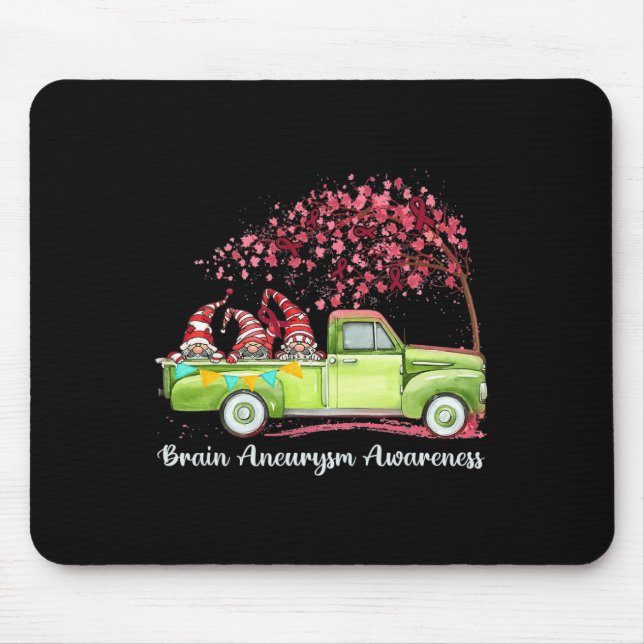 Tapis De Souris Gnomes équitation Camion Cerveau Aneurie Sensibili (Devant)