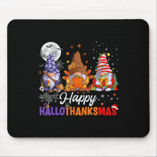 Tapis De Souris Gnomes Halloween Thanksgiving Christmas Happy Hall