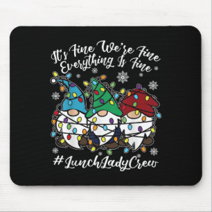 Tapis De Souris Gnomes mignons Tout Est Bon Déjeuner De Noël