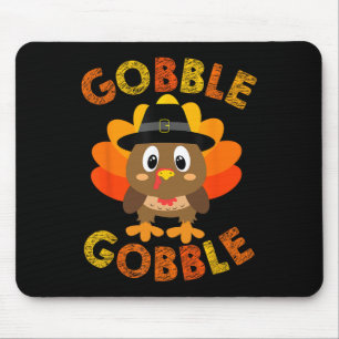 Tapis De Souris Gobble Turquie Petits garçons Filles Enfants Thank