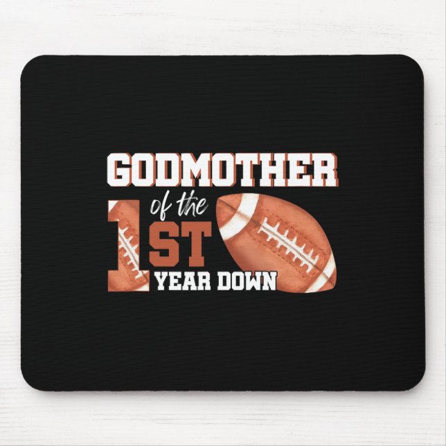 Tapis De Souris Godmère De 1 An Anniversaire Football 1er (Devant)