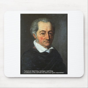 Tapis De Souris Goethe Love Quote Gifts Cards Love/Ideal Thing