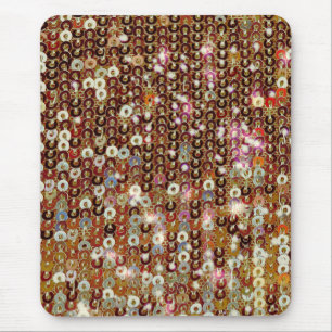 Tapis De Souris Gold copper sparkle sequin pattern
