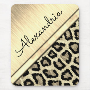 Tapis De Souris Gold Illuminating Leopard Print