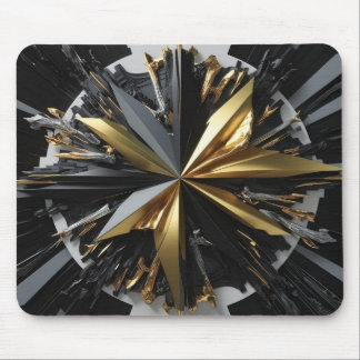 Tapis De Souris "Golden Burst", une étoile futuriste