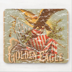 Tapis De Souris Golden Eagle Tobacco 1900 - en détresse