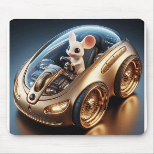 Tapis De Souris Golden Mouse-Mobile : La mission d'une petite sour
