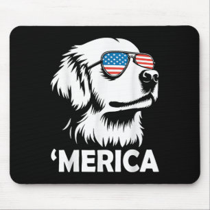 Tapis De Souris Golden Retriever 4 juillet Merica T-shirt.png