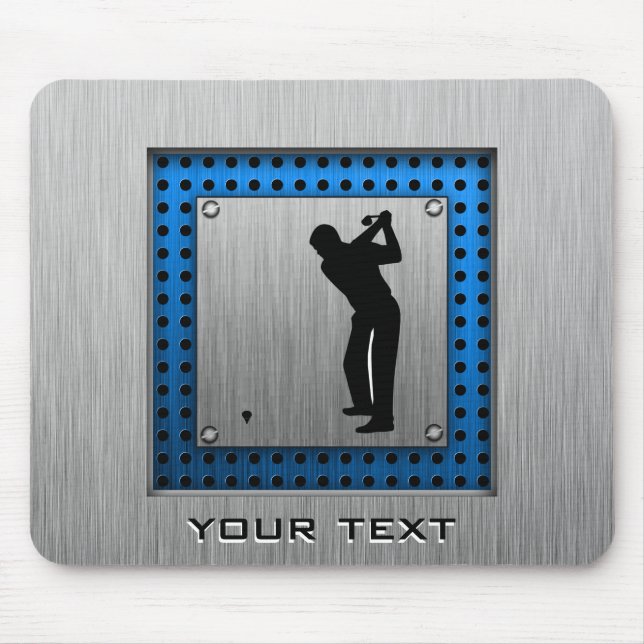 Tapis De Souris Golf balayé de regard en métal (Devant)