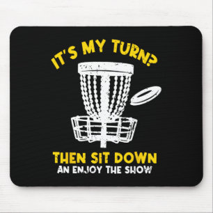 Tapis De Souris Golf de disque frisbee golf drôle joueur de golf d