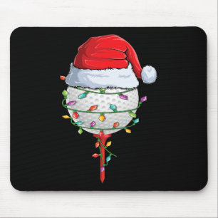 Tapis De Souris Golf de Noël Pyjama Fun Holiday Golf Ball San