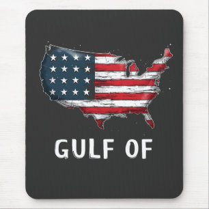 Tapis De Souris Golfe d'Amérique Drôle Trump Côte Est Mexique