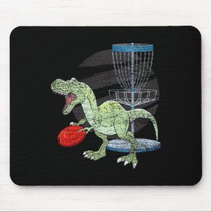 Tapis De Souris Golfeur de Frisbee T Rex Dinosaure Joueur de Golf 