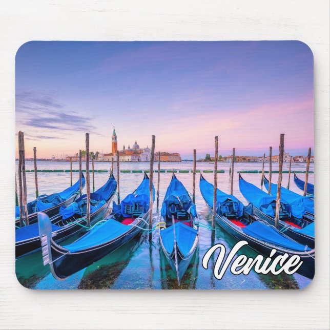 Tapis De Souris Gondolas En Belle Venise, Italie (Devant)