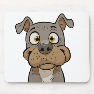 Tapis De Souris "Goofy Pup Love - Drôle chien Mousepad cadeau pour